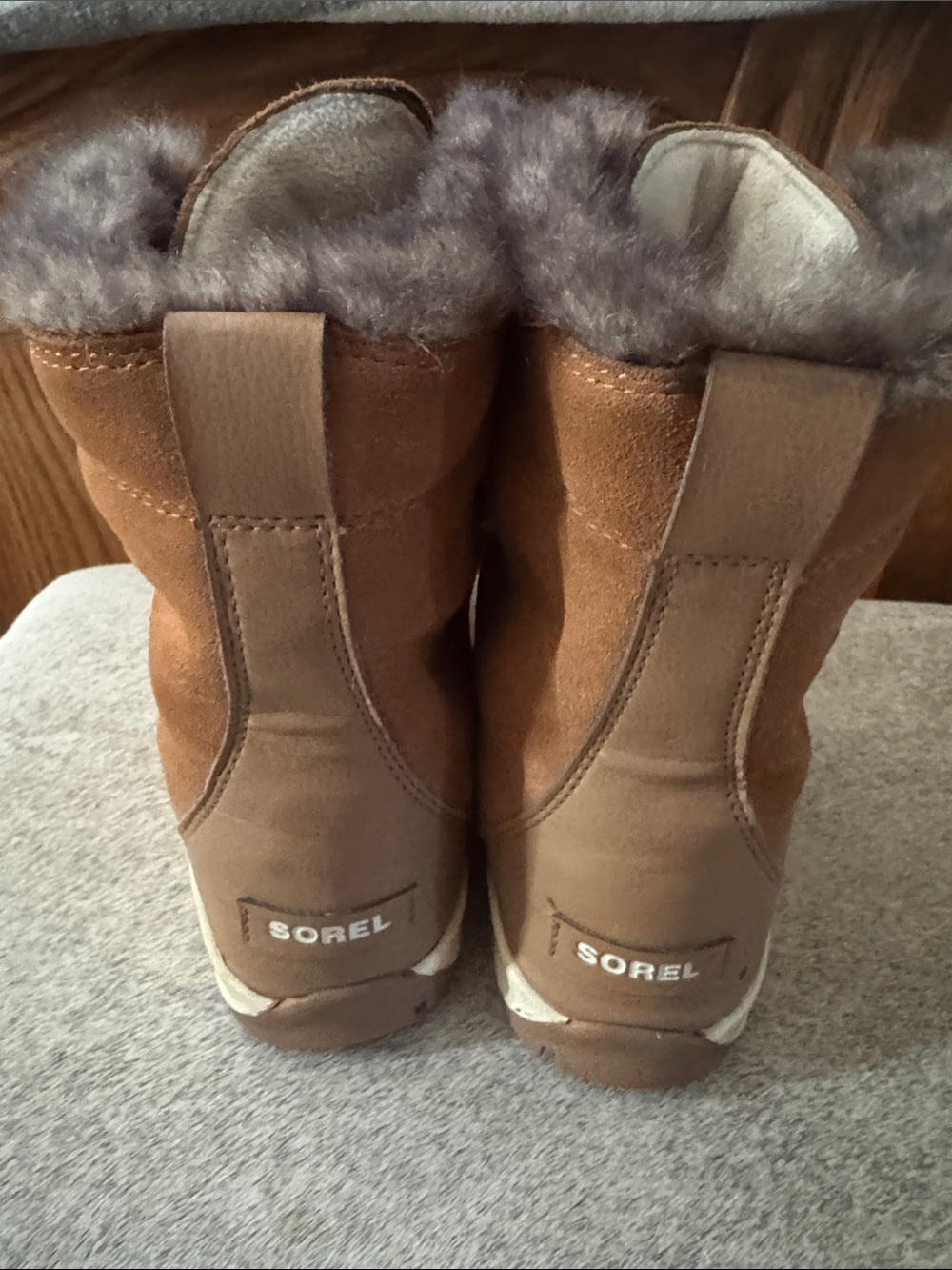 Sorel Brown Fur-Lined Women's Winter Boots - Picture 2 of 4